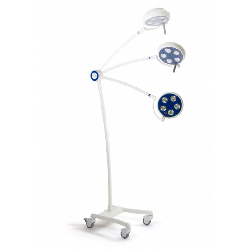 Lámpara procedimiento L21-25R rodable LED Lámparas exploración ORDISI uso clínico,médico,hospitalario,dental y laboratorio.