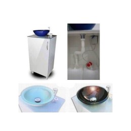 Lavamanos portátil diseño cristal Lavamanos portátiles GERONTOGREX uso clínico,médico,hospitalario,dental y laboratorio.