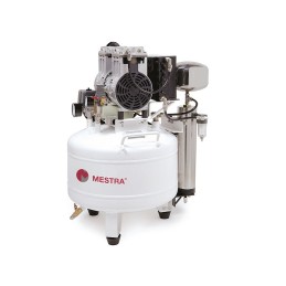 Compresor pistón seco 80 L/min con secador Compresores MESTRA uso clínico,médico,hospitalario,dental y laboratorio.