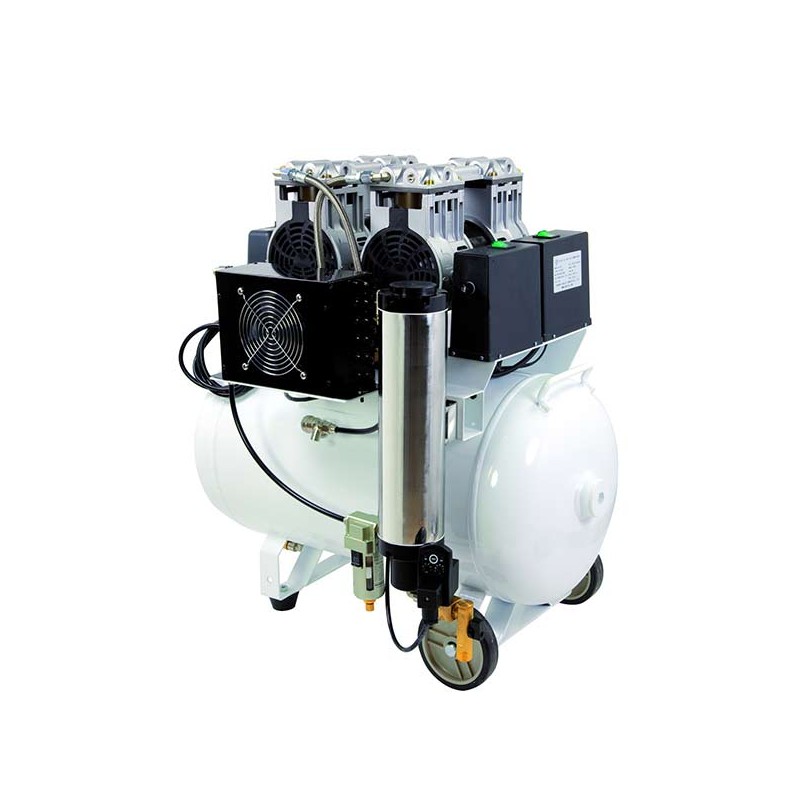 Compresor pistón seco 160 L/m con secador Compresores MESTRA uso clínico,médico,hospitalario,dental y laboratorio.