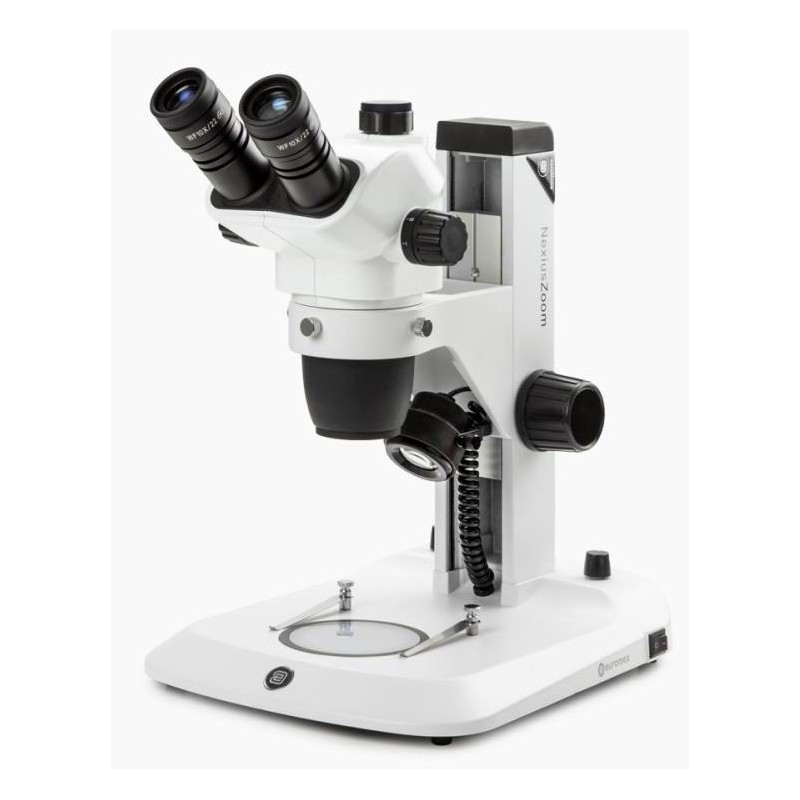 Microscopio NexiusZoom trinocular Microscopios industriales ELECTROGREX uso clínico,médico,hospitalario,dental y laboratorio.