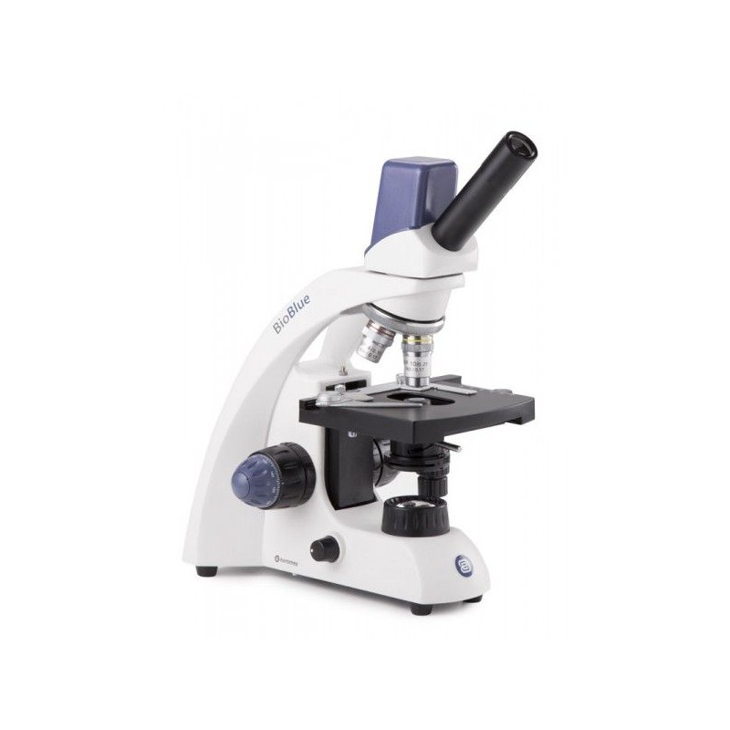Microscopio BioBlue digital. Monocular Microscopios educación ELECTROGREX uso clínico,médico,hospitalario,dental y laboratorio.