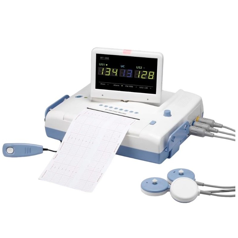 Monitor fetal BT350 gemelar pantalla TFT Dopplers fetales ELECTROGREX uso clínico,médico,hospitalario,dental y laboratorio.