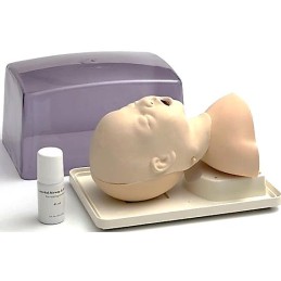 Maniquí cabeza bebé para intubación Maniquíes EMERGENCIAS GREX MÉDICA uso clínico,médico,hospitalario,dental y laboratorio.