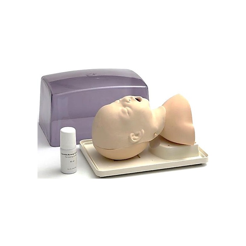 Maniquí cabeza bebé para intubación Maniquíes EMERGENCIAS GREX MÉDICA uso clínico,médico,hospitalario,dental y laboratorio.