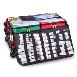 Trolley de Emergencias Respiratorias EMERAIR’S Emergencias ELITE BAGS uso clínico,médico,hospitalario,dental y laboratorio.