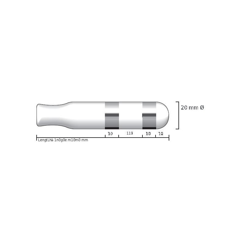 Electrodo vaginal sonda VAT3 Electroestimuladores ELECTROGREX uso clínico,médico,hospitalario,dental y laboratorio.