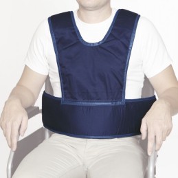 Chaleco abdominal con tirantes Seguridad - Contención GERONTOGREX uso clínico,médico,hospitalario,dental y laboratorio.