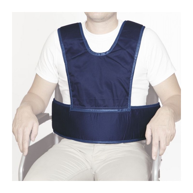 Chaleco abdominal con tirantes Seguridad - Contención GERONTOGREX uso clínico,médico,hospitalario,dental y laboratorio.